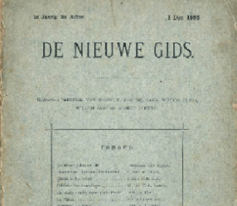 Titelpagina van de eerste aflevering van De Nieuwe Gids, 1 oktober 1885.