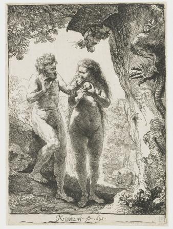 Afbeelding van Adam en Eva (1638) door Rembrandt van Rijn
